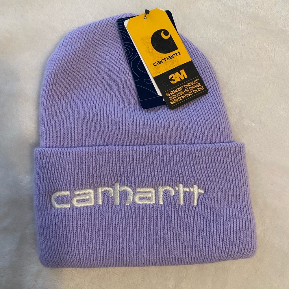 Carhartt Light Purple Knit Beanie